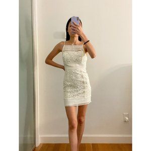 TOPSHOP White Lace Bodycon Dress